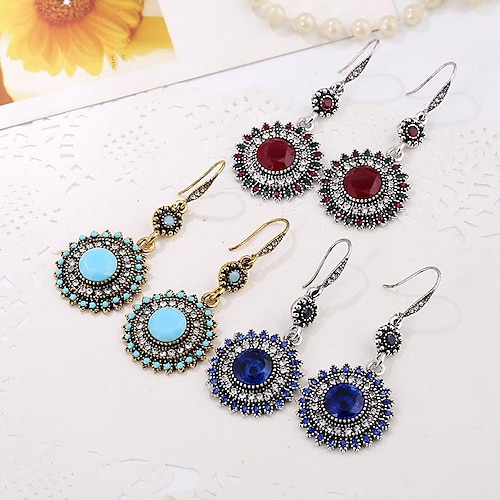

cross-border supply european and american new retro european and american bohemian ethnic earrings aliexpress sunflower earrings