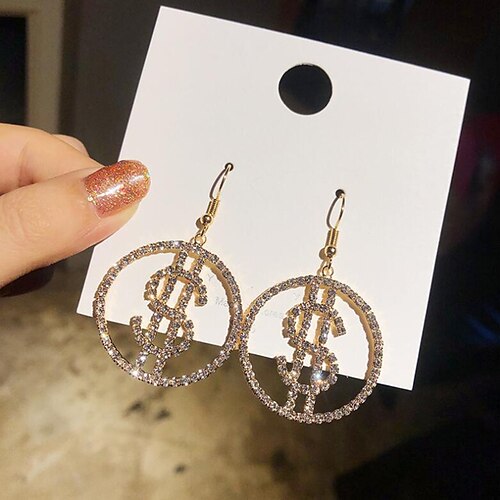 

1 Pair Hoop Earrings For Women's Birthday Street Gift Steel Drop Fashion