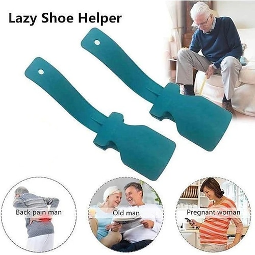 

Lazy Shoes Helper for Easy to Wear Shoes, Portable Shoe Lifting Helper for Men Women and Kids, Sock Slider Handled Shoe Horn for Elderly Seniors Disabled - Perfect for Everyday Use