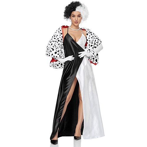 

More Costumes Dress Cosplay Costume Adults' Women's Dresses Masquerade Festival / Holiday Polyster Black Women's Easy Carnival Costumes Spot / Shawl / Wig / Shawl / Wig