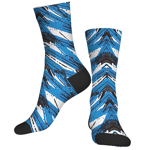 

Socks Cycling Socks Funny Socks Novelty Socks Men's Women's Bike / Cycling Breathable Soft Comfortable 1 Pair Graphic Cotton Blue S M L