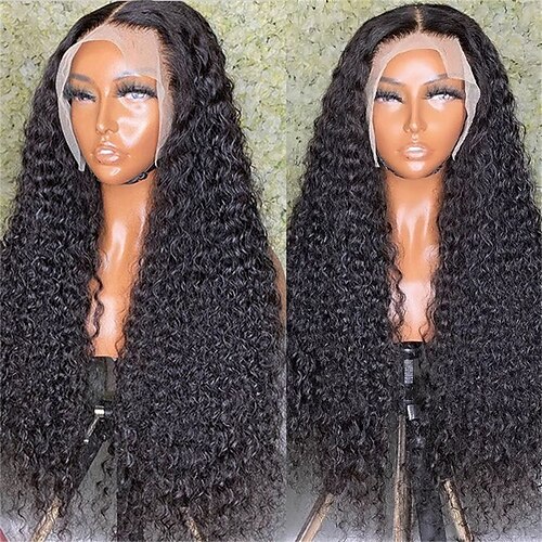 

Kinky Curly Lace Front Wig 13x4 Lace Frontal Wig Curly Glueless Human Hair Wigs