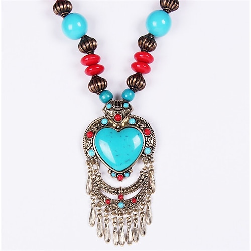 

Women's necklace Ethnic Style Street Heart Necklaces