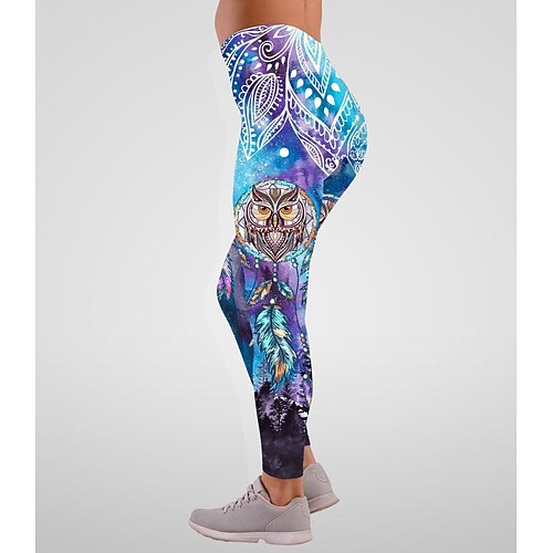 

Women's Leggings Yoga Pants Tummy Control Butt Lift High Waist Yoga Fitness Gym Workout Leggings Bottoms Violet Green Purple Sports Activewear High Elasticity Skinny / Athletic / Athleisure