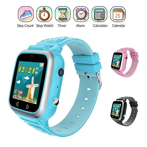 

Orologio intelligente per bambini y8, smartwatch per giochi musicali con 8 giochi di puzzle, calcolatrice per contapassi, orologio intelligente per musica mp3 per bambini con doppia fotocamera,