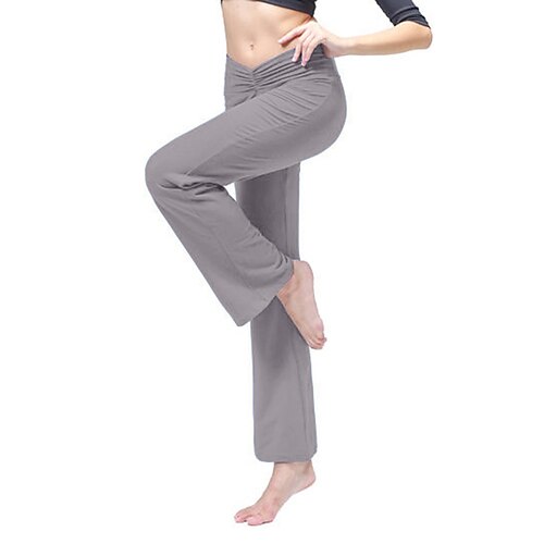 

Women's Wide Leg Pants Yoga Fitness Gym Workout Bottoms White Black Purple Sports Activewear Stretchy 21Grams / Athletic / Athleisure