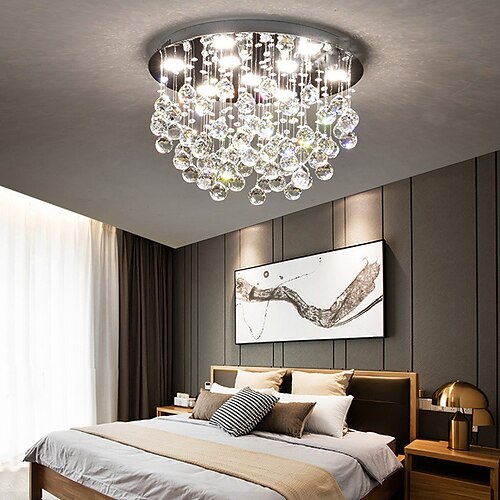 

50cm Island Design Ceiling Lights Stainless Steel Electroplated Modern 220-240V