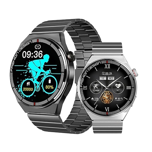 

696 SK11PLUS Smart Watch 1.32 inch Smartwatch Fitness Running Watch Bluetooth Pedometer Call Reminder Sleep Tracker Compatible with Android iOS Women Men Hands-Free Calls Message Reminder Custom