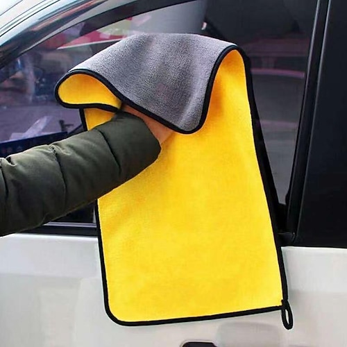 

Multipurpose Plush Microfiber Cleaning Cloth Towel for Household, Car Washing, Drying & Auto Detailing Microfiber Cleaning Cloth Ultra Absorbent Car Towels Traps Grime