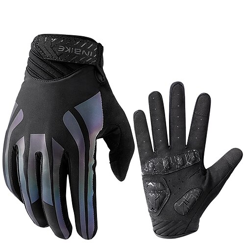 

INBIKE Winter Gloves Bike Gloves Cycling Gloves Biking Gloves Winter Full Finger Gloves Anti-Slip Reflective Windproof Breathable Sports Gloves Mountain Bike MTB Outdoor Exercise Cycling / Bike black