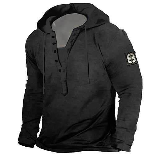 

Men's Unisex Pullover Hoodie Sweatshirt Pullover Button Up Hoodie Hooded Graphic Prints Print Sports Outdoor Daily Sports 3D Print Streetwear Designer Casual Clothing Apparel Hoodies Sweatshirts