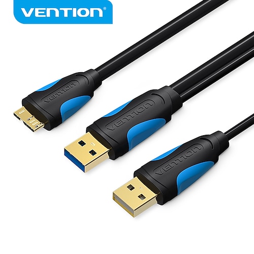 

Vention Micro USB 3.0 Cable High Speed 5Gbps Data Cable with Power Supply for Galaxy S5 Note3 Mobile HDD