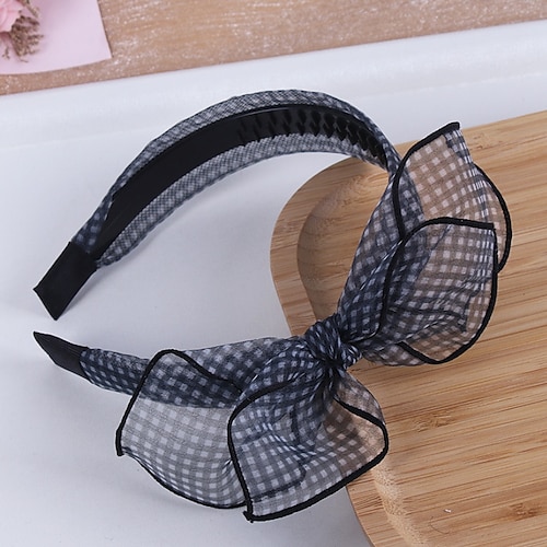 

Kids Girls' Sweet Daily Plaid Polyester Hair Accessories Blue / Pink / Orange One-Size