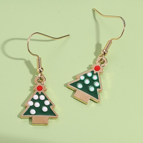 

1 Pair Drop Earrings Earrings For Women's Christmas Gift Festival Alloy Geometrical Holiday Fashion