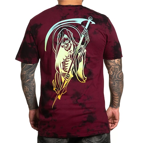 

Men's Unisex T shirt Tee Graphic Prints Crew Neck Red Short Sleeve 3D Print Outdoor Street Print Tops Sports Designer Casual Big and Tall / Summer / Summer