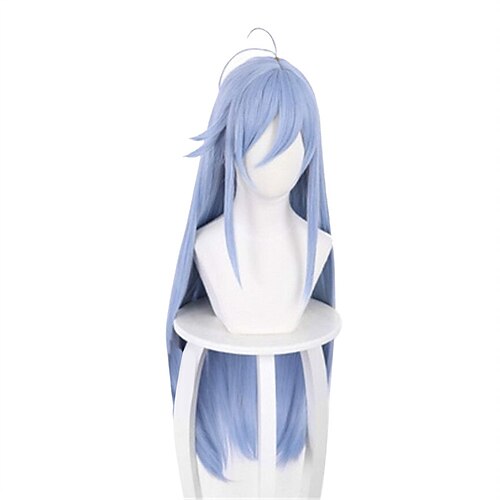 

Anime 86-Eighty Six Wig Vladilena Milize Cosplay Wig Synthetic Long Straight Blue Hair Halloween Headwear Props