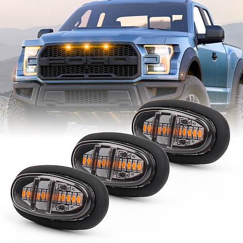 

3pcs Compatible with Photogrill LED Marker Lights Grille and Side Marker Lights Decoration Lights