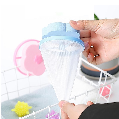 

Washing Machine Float Filter Bag Filter Hair Remover Decontamination Laundry Ball Washing Ball Plum-Shaped Laundry Ball