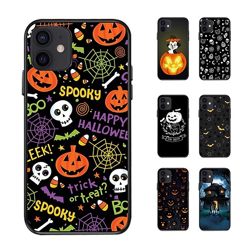 

Phone Case For Apple Classic Series iPhone 13 Pro Max 12 11 SE 2022 X XR XS Max 8 7 Bumper Frame Full Body Protective Dustproof Halloween Christmas TPU