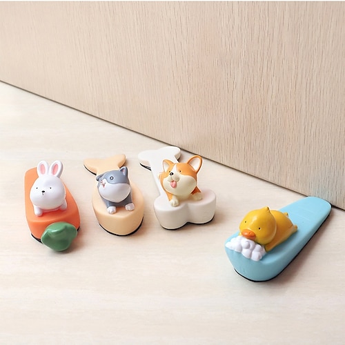 

Cute Cartoon Door Stopper Wedge Slip Resistant Catcher Block Animal door stopper