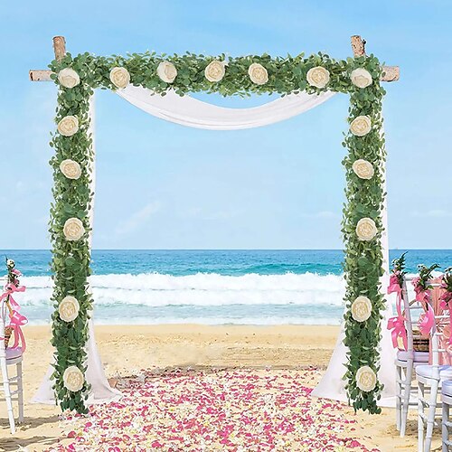 

Artificial Flower Fabric Wedding Vertical Wall Flower Vertical 1