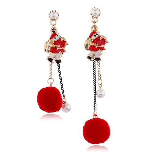 

Women's Earrings Casual Christmas Santa Claus Earring