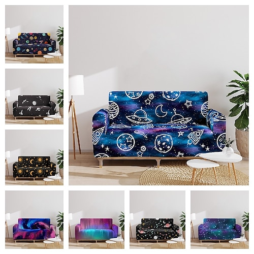 

Game Printed Sofa Cover Stretch Slipcovers Soft Durable Couch Cover 1 Piece Spandex Fabric Washable Furniture Protector fit Armchair Seat/Loveseat/Sofa/XL Sofa