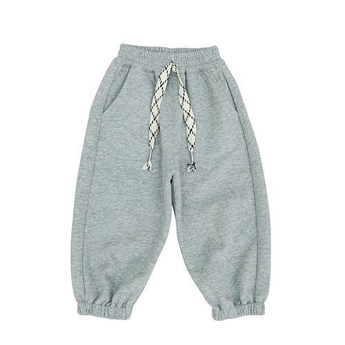 

Kids Boys Pants Gray Solid Colored Fall Winter Active Outdoor 3-10 Years