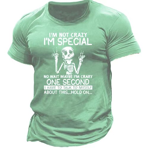 

Men's Unisex T shirt Tee Skull Graphic Prints Crew Neck Army Green Dark Gray Navy Blue Black Outdoor Street Short Sleeve Print Clothing Apparel Sports Designer Casual Big and Tall / Summer / Summer