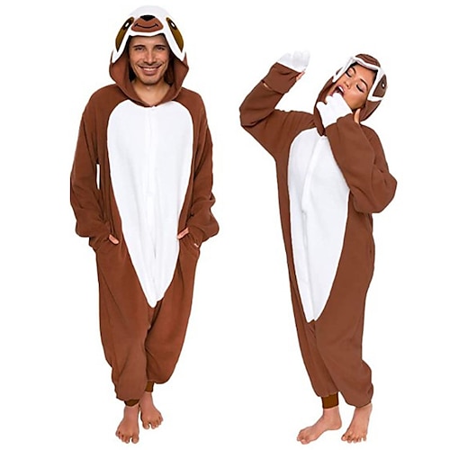 

Adults' Kigurumi Pajamas Nightwear Bear Character Onesie Pajamas Flannel Cosplay For Men and Women Carnival Animal Sleepwear Cartoon Festival / Holiday Costumes