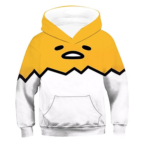 

Kids Boys Hoodie Graphic Outdoor 3D Print Long Sleeve Pocket Fashion 3-12 Years Winter Yellow