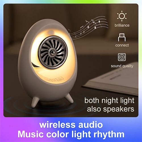 

Bluetooth Speaker Mini Stereo Sound Speaker Night Light Portable Creative Gift Ornament Cartoon Wireless Small Sound Subwoofer Halloween Christmas Thanksgiving Gifts for Boy Gifts
