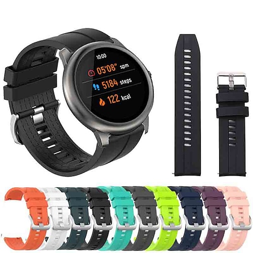 

1 PCS Smart Watch Band Compatible with Huawei Huawei Watch GT Active Huawei Watch GT2 46mm Huawei Watch GT2 42mm Smartwatch Strap Waterproof Adjustable Breathable Sport Band Replacement Wristband