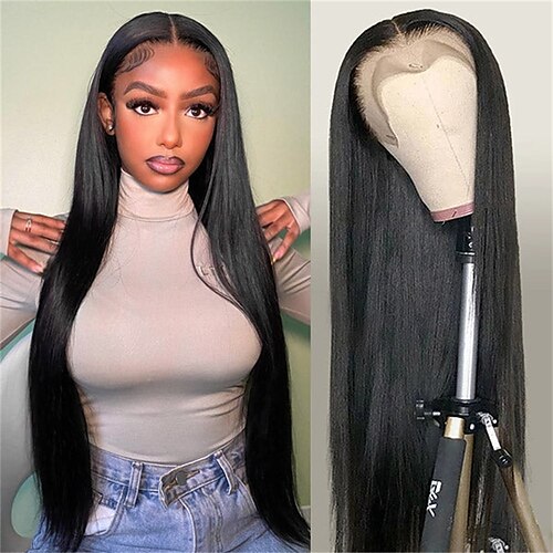 

Straight Lace Front Wigs Virgin Human Hair Wigs 13x4 Lace Frontal Wig