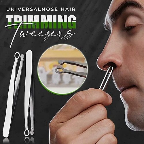 

Nose Hair Clippers with Round-Tipped for Trimming and Grooming - Nose Hair Trimmer Surgical-Grade Stainless Steel Nasal Clippers Painless Rust-Resistant