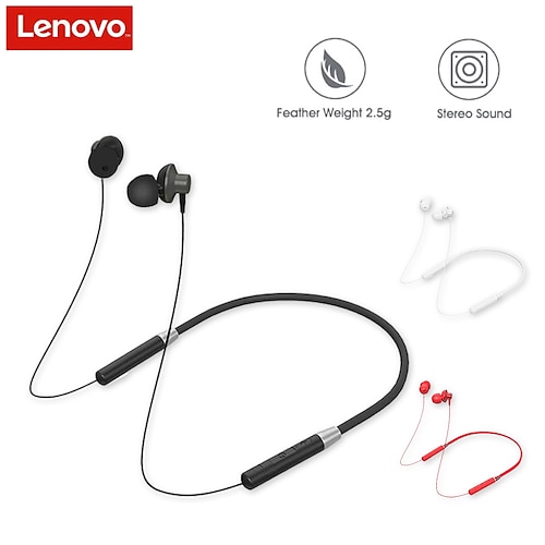 

Lenovo HE05 Bluetooth Neckband Wireless Headset Magnetic Earphones IPX5 Waterproof Sport Earbud Christmas Gift