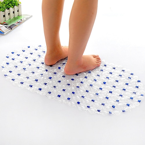 

3563cm PVC Color Beads Large Bathroom Home Non-slip Mat Hotel Toilet Shower Hollow Foot Pad Suction Cup Floor Mat Shower Anti-skid Mats