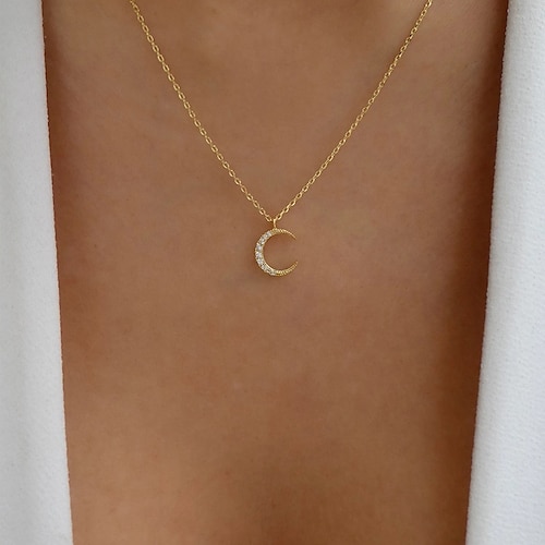 

1PC Necklace For Women's Wedding Sport Gift Alloy Classic Moon