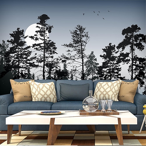 

Art Deco 3D Home Decoration Mural Forest Scenery Picture Suitable For Living Room Bedroom Hotel Wall Cloth Room Wallcovering