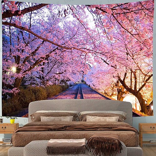 

Landscape Wall Tapestry Art Deco Blanket Curtain Picnic Table Cloth Hanging Home Bedroom Living Room Dormitory Decoration Polyester Fiber for Bedroom Living Room