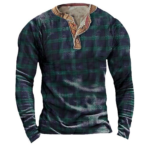

Men's Unisex Sweatshirt Pullover Button Up Hoodie Graphic Prints Tartan Print Casual Daily Sports 3D Print Designer Casual Big and Tall Clothing Apparel Hoodies Sweatshirts Long Sleeve Royal Blue