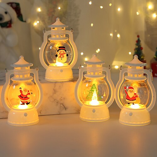 

Christmas LED Oil Lamp Lights Bedroom Night Lamp Party Decor LED Night Light Hanging Ornament Christmas Lantern Kids Gifts