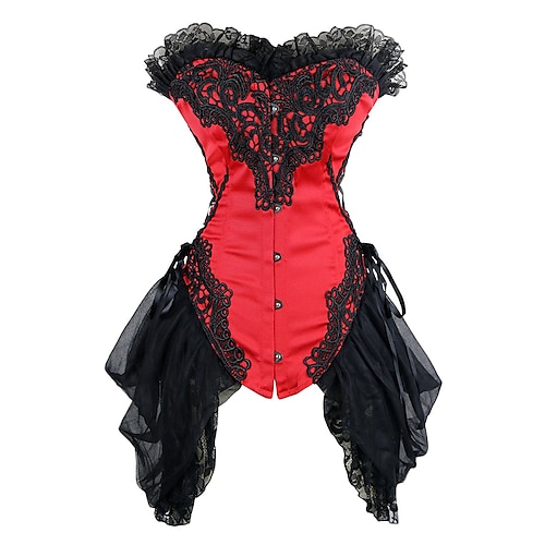 

Corset Women's Corsets Trachtenmieder Christmas Halloween Wedding Party Birthday Party Plus Size Black Red White Black Sexy Country Bavarian Hook & Eye Lace Up Classic Tummy Control Push Up Lace