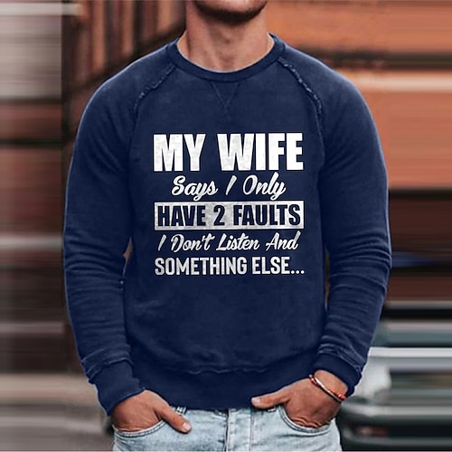 

Men's Sweatshirt Pullover Graphic Letter Print Daily Holiday Going out Hot Stamping Streetwear Casual Hoodies Sweatshirts Long Sleeve Black Wine / Winter / Fall / Winter