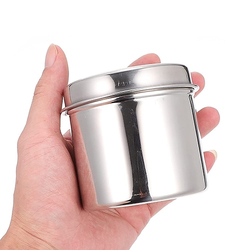 

Stainless Steel Airtight Canister Food Storage Container Coffee Caddy Flour Canister Jar for Kitchen Counter Tea Sugar