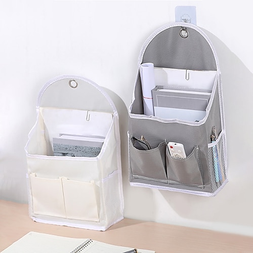 

Wall Mounted Bag Organizer Multi-functional Cotton Linen Toiletry Bag Home Hanging Room Closet Storage Packaging