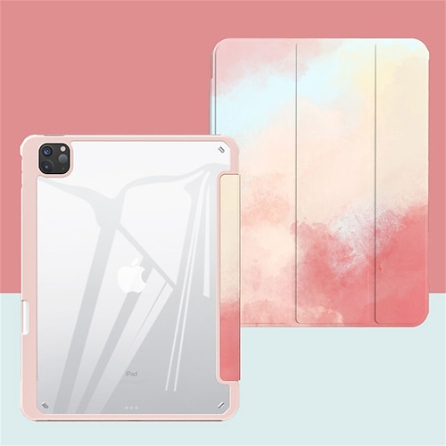 

Tablet Case Cover For Apple iPad Air 5th iPad 10.2'' 9th 8th 7th iPad mini 6th iPad Pro 11'' 3rd Pencil Holder with Stand Magnetic Scenery Acrylic