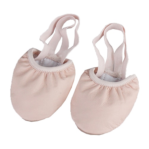 

Women's Belly Dance Stage Indoor Performance Simple Style Flat Heel Elastic Band leather Beige / Practice