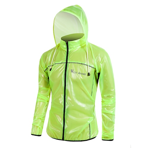 

Men's Cycling Jacket Rain Jacket Rain Waterproof Breathable Bike Windbreaker Mountain Bike MTB Road Bike Cycling White blue Green White Bike Wear