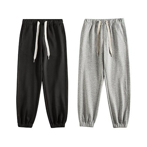 

Men's Sweatpants Joggers Trousers Drawstring Elastic Waist Solid Color Comfort Breathable Casual Daily Streetwear Sports Fashion Green Black Micro-elastic / Winter / Elasticity